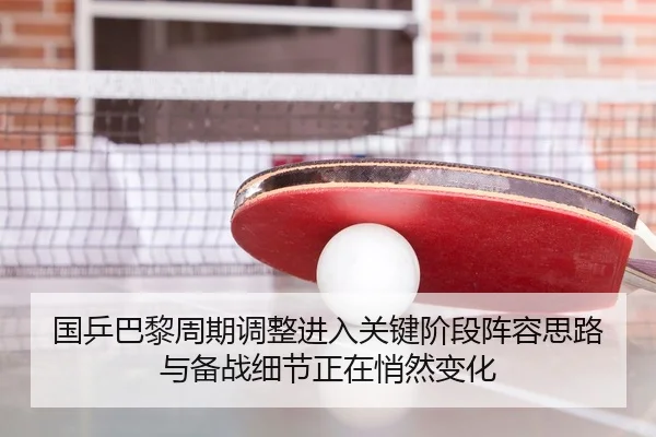 国乒巴黎周期调整进入关键阶段阵容思路与备战细节正在悄然变化