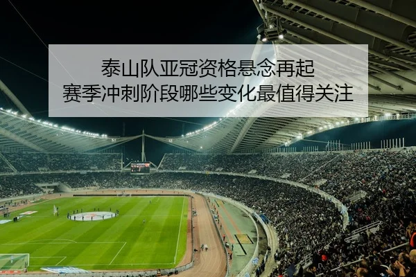 泰山队亚冠资格悬念再起 赛季冲刺阶段哪些变化最值得关注